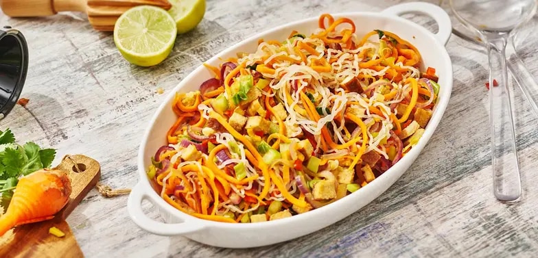 Asiatischer Konjak-Nudelsalat