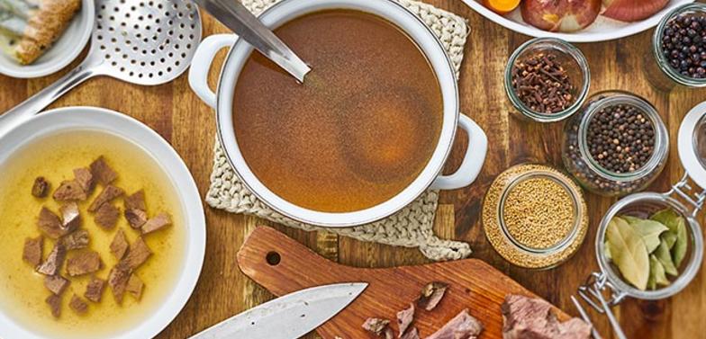 Homemade Rinderbrühe