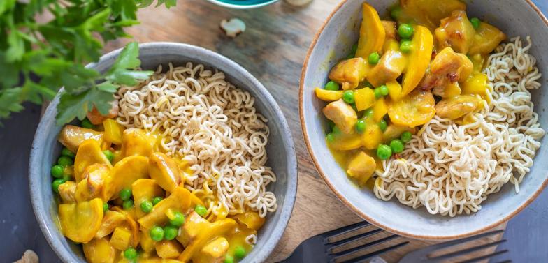 Hähnchen Curry Bowl