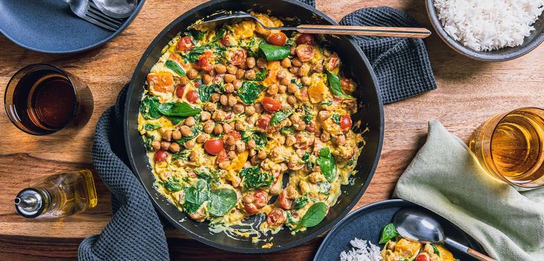 Kürbis-Kichererbsen-Curry