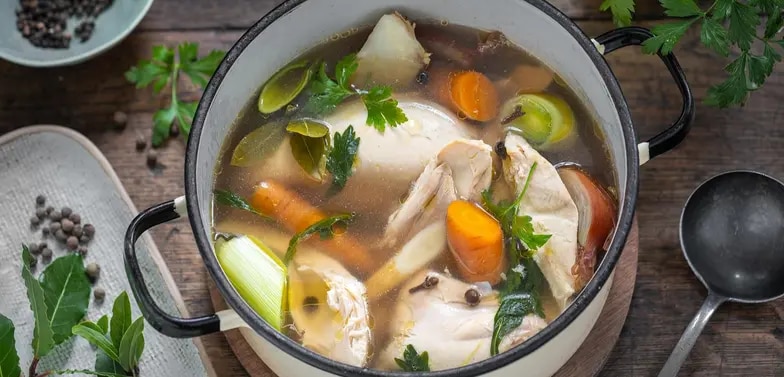 Bild von einer leckeren Hühnersuppe