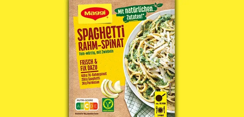 Produktbild von Spinat-Rahm Spaghetti