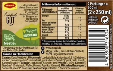 Maggi Sauce zu Hackbraten (2er Pack)