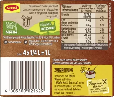 Maggi Bratensaft (4x0,25L)