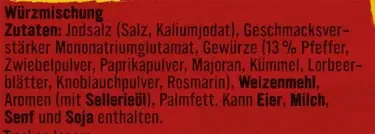 Maggi Würzmischung Nr. 1 - Gebratenes Fleisch mit Pfeffer