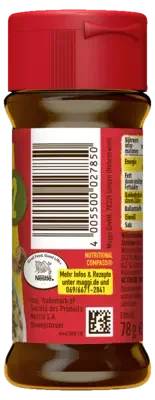 Maggi Würzmischung Nr. 2 - Gemüse & Helle Soßen mit Muskat