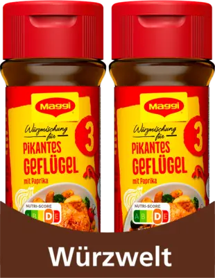 Maggi Würzmischung Nr. 3 - Pikantes Geflügel mit Paprika