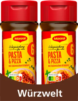Maggi Würzmischung Nr. 6 - Pasta & Pizza mit italienischen Kräutern