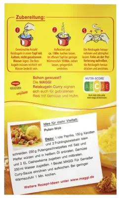 MAGGI Reiskugeln Curry