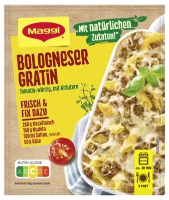 MAGGI Fix für Bologneser Gratin