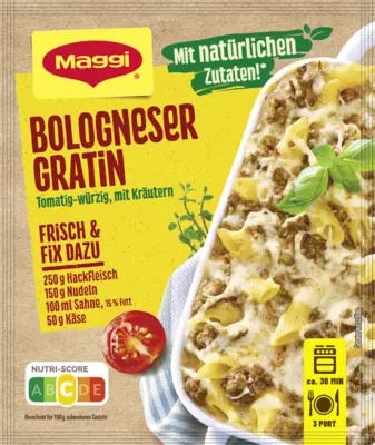 MAGGI Fix für Bologneser Gratin