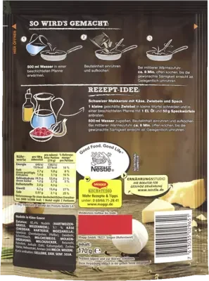 MAGGI Wirtshaus Makkaroni mit dreierlei Käse