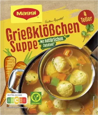 MAGGI Guten Appetit Grießklößchen Suppe