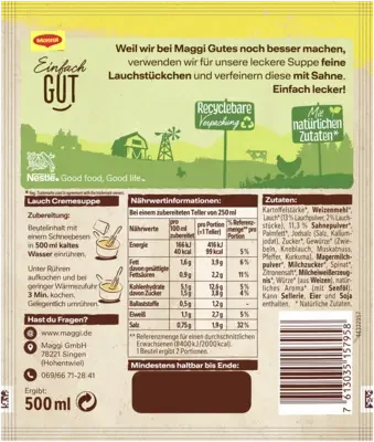 MAGGI Für Genießer Lauch Cremesuppe