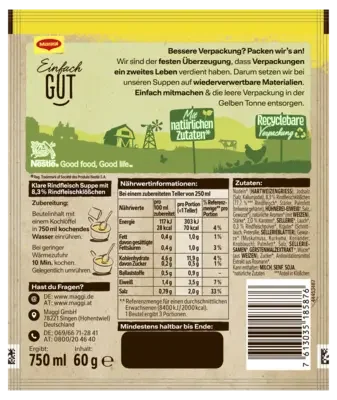 MAGGI Für Genießer Rindfleisch Suppe
