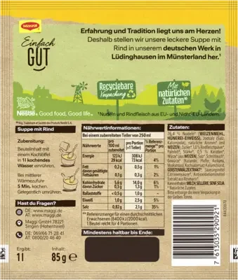 MAGGI Guten Appetit Suppe mit Rind