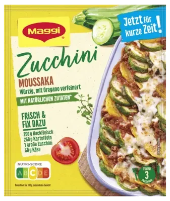 MAGGI Fix für Zucchini Moussaka