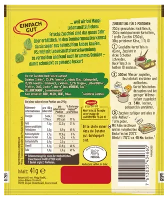 MAGGI Fix für Zucchini Moussaka