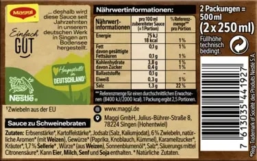 Maggi Sauce zu Schweinebraten (2er Pack)