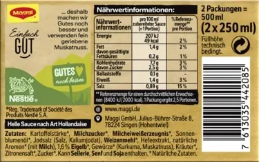 Maggi Helle Sauce nach Art Hollandaise (2er Pack)