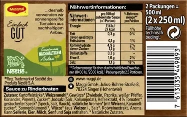 Maggi Sauce zu Rinderbraten (2er Pack)