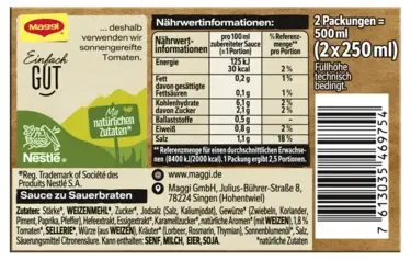 Maggi Sauce zu Sauerbraten (2er Pack)