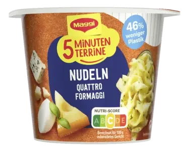 MAGGI 5 Minuten Terrine Nudeln Quattro Formaggi
