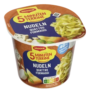 MAGGI 5 Minuten Terrine Nudeln Quattro Formaggi