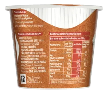 MAGGI 5 Minuten Terrine Nudeln Quattro Formaggi