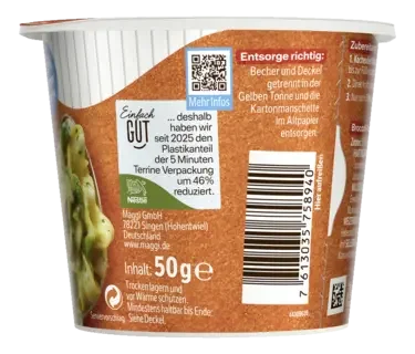 MAGGI 5 Minuten Terrine Broccoli Nudeltopf