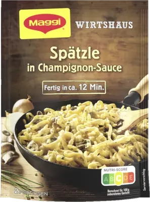 MAGGI Wirtshaus Spätzle in Champignon-Sauce