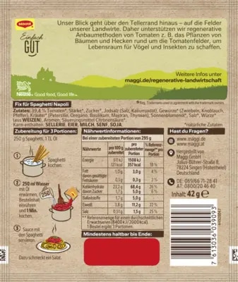 MAGGI Fix für Spaghetti Napoli