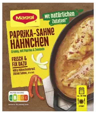 MAGGI Fix für Paprika-Sahne Hähnchen