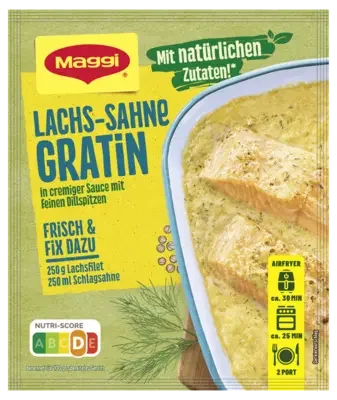 MAGGI Fix für Lachs-Sahne Gratin (Air Fryer geeignet)