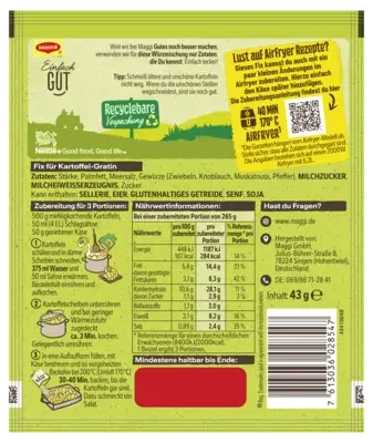 MAGGI Fix für Kartoffel Gratin (Air Fryer geeignet)