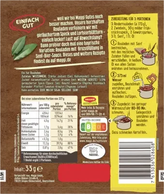 MAGGI Fix für Rouladen