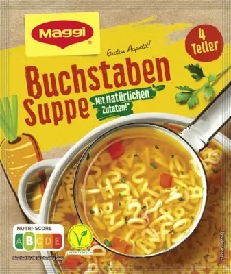 MAGGI Guten Appetit Buchstaben Suppe