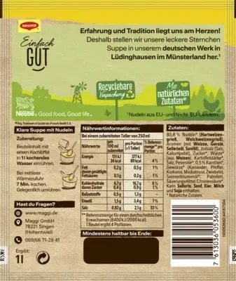 Maggi Guten Appetit, Sternchen Suppe