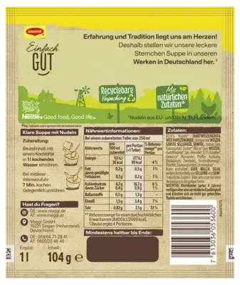 MAGGI Guten Appetit Sternchen Suppe