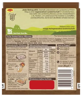 MAGGI Fix für Zwiebel-Sahne Hähnchen