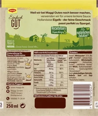 Maggi Für Genießer Sauce Hollandaise