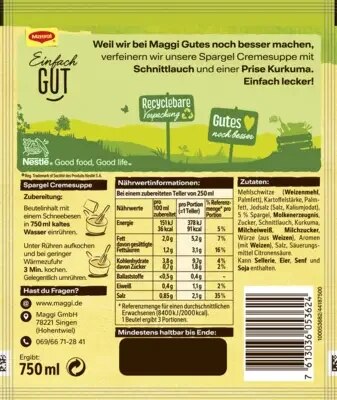 Maggi Guten Appetit Spargel Cremesuppe