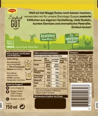 MAGGI Guten Appetit Sonntags Suppe