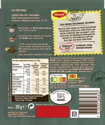 MAGGI Food Travel Fix für Gyros
