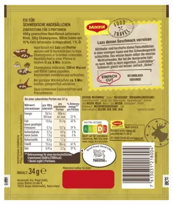 MAGGI Food Travel Fix für Köttbullar
