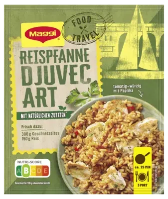 MAGGI Food Travel Fix für Reispfanne Djuvec Art