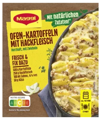 MAGGI Fix für Ofen-Kartoffeln mit Hackfleisch