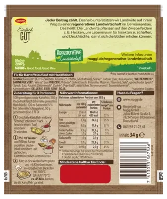 MAGGI Fix für Ofen-Kartoffeln mit Hackfleisch