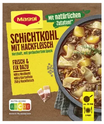 MAGGI Fix für Schichtkohl mit Hackfleisch