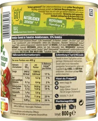 MAGGI Ravioli Gemüse